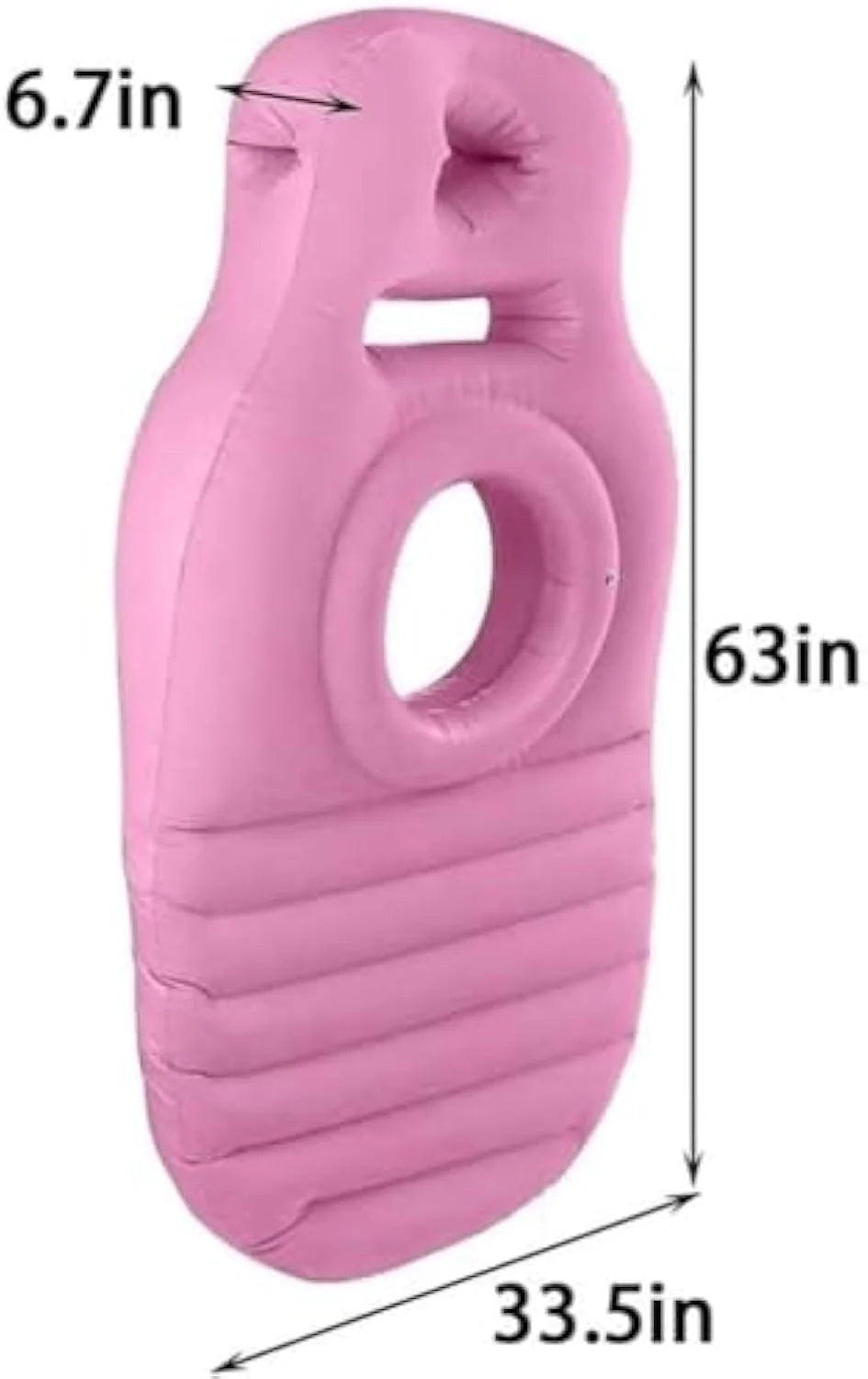 Tottlebee Pregnancy Pillow, Inflatable Mom Cozy Maternity Pillow with Hole for Stomach and Side Sleepers, Full Body Tummy Nest Pregnancy Mattress for Pregnant Women to Sleep